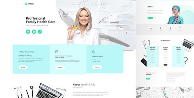 Jevelin Professional Blogger Template Free Download 2022