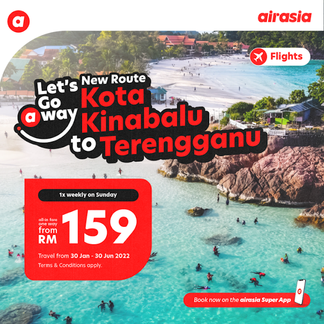 Kota Kinabalu to Terengganu AirAsia