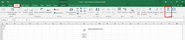 قسم Equation في Excel