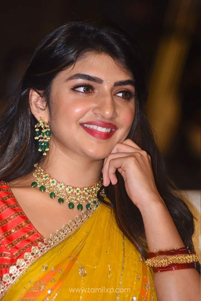 Telugu Actress Sreeleela in Silk Saree