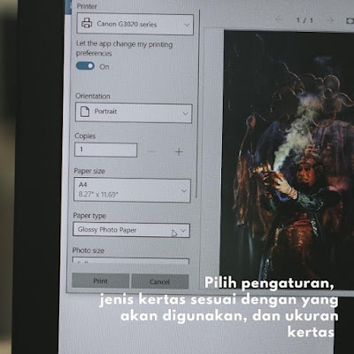 Tutorial Mencetak Foto Tanpa Tepi di Printer Canon