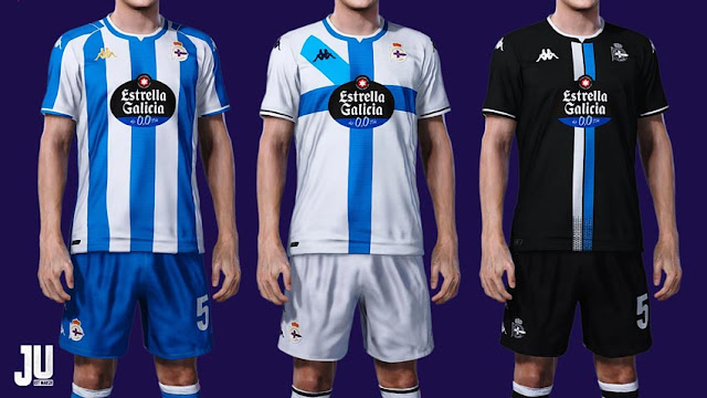 Deportivo La Coruña Kits 2021-2022 For PES 2021