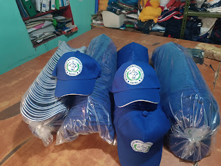 Cap for Football Club (Manang Marshyangdi Club, Kathmandu, Nepal) We make customized Cap with printing services as per your order. LuFI is the best garment factory in Nepal.