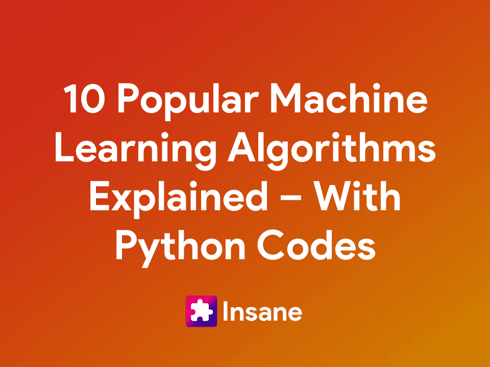 Best Machine learning algorithms for beginners