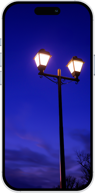 Fog Street Lamp Wallpaper iPhone
