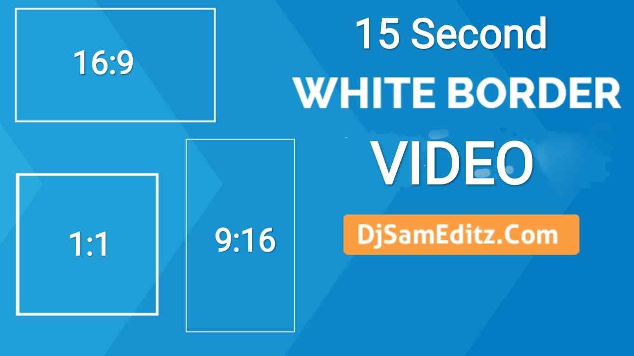 kinemaster video border download | kinemaster border template download | 15 Seconds White Border Video