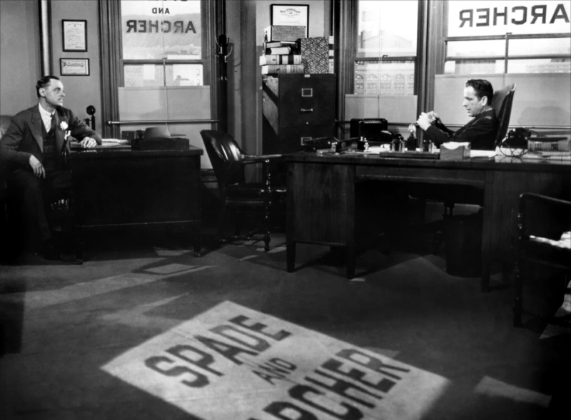La oficina de Sam Spade y de su socio Archer de 'El halcón maltés' de John Huston