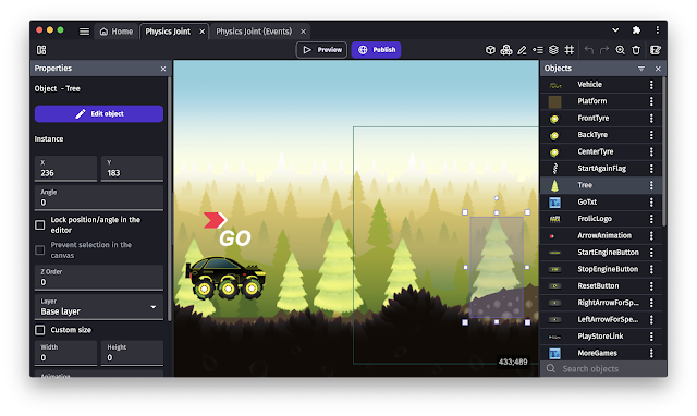 GDevelop: 2D and 3D Game-Making App