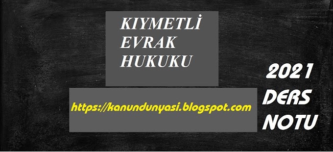 Kıymetli Evrak Hukuku Türü-Çek