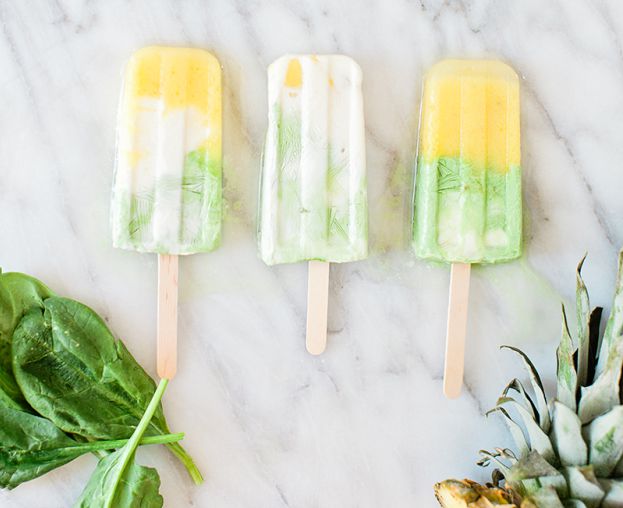 Pineapple Spinach Popsicles Recipe