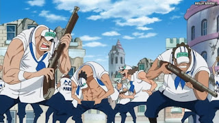 ワンピースアニメ ドレスローザ編 742話 海軍 | ONE PIECE Episode 742