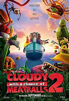 Cloudy With A Chance Of Meatballs 2 2013 Dual Audio Hindi 480p Download