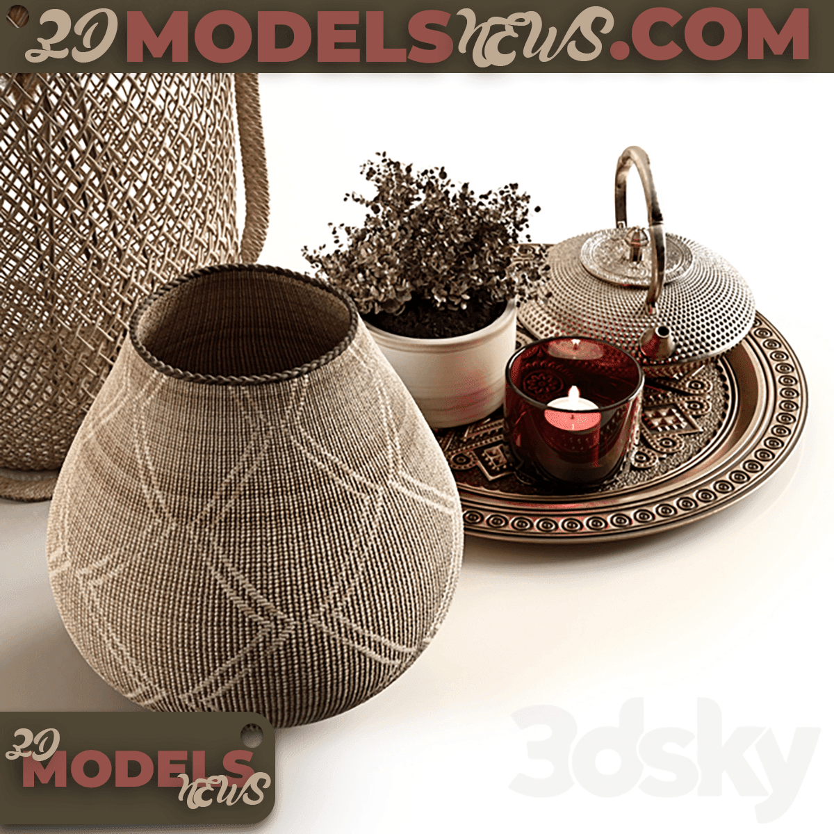 Decorative set Boho Model 3