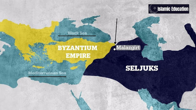 borderline between Seljuk and Byzantine at the death of Sultan Alp Arsalan