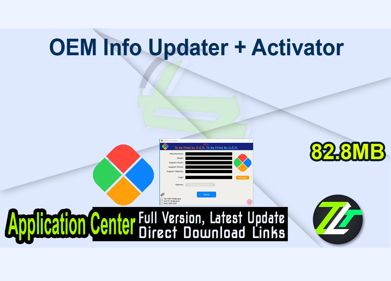 OEM Info Updater + Activator