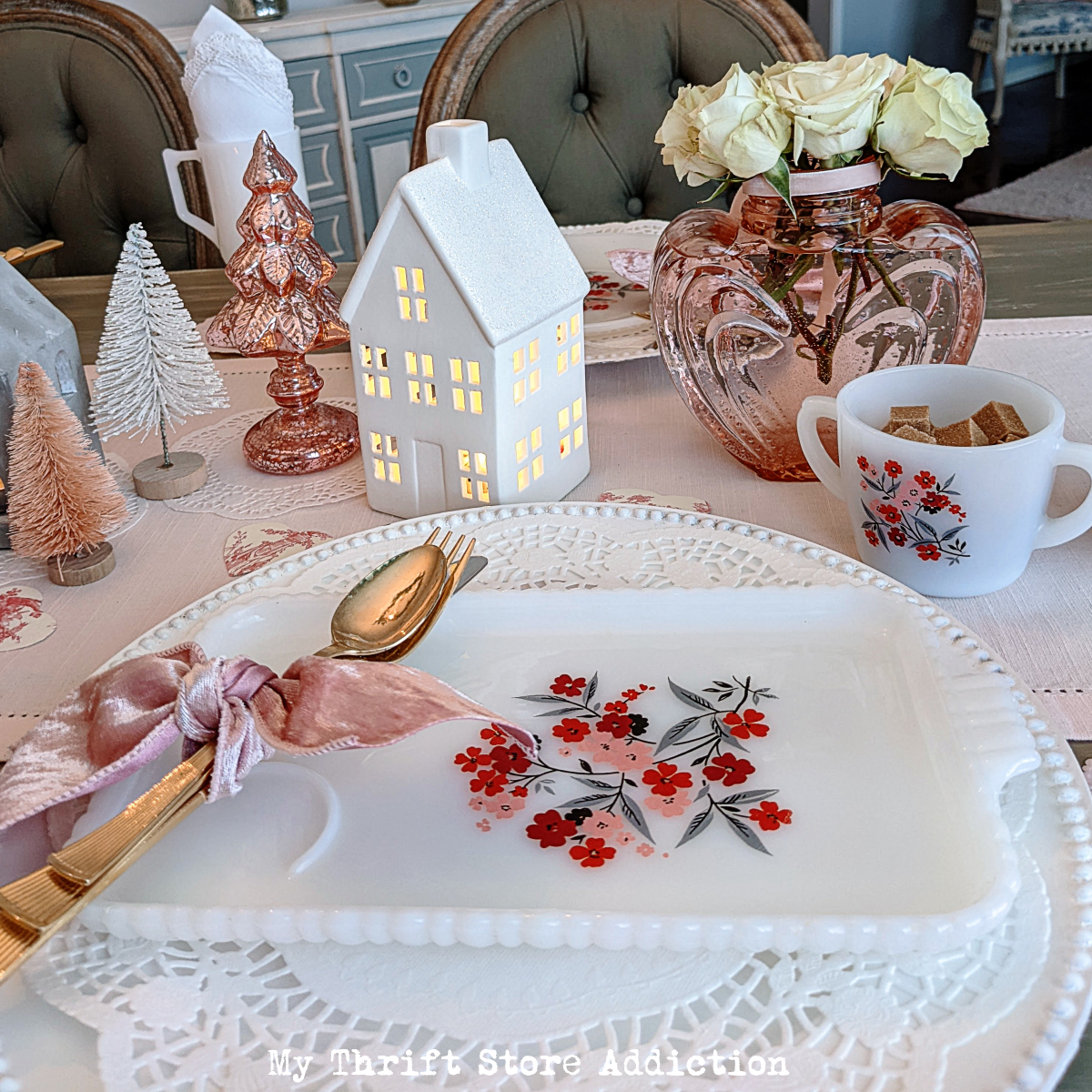 whimsical Valentine's Day tablescape