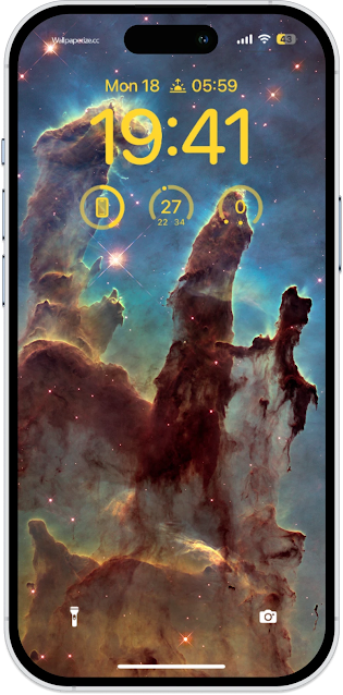 New view of the
    Pillars of Creation