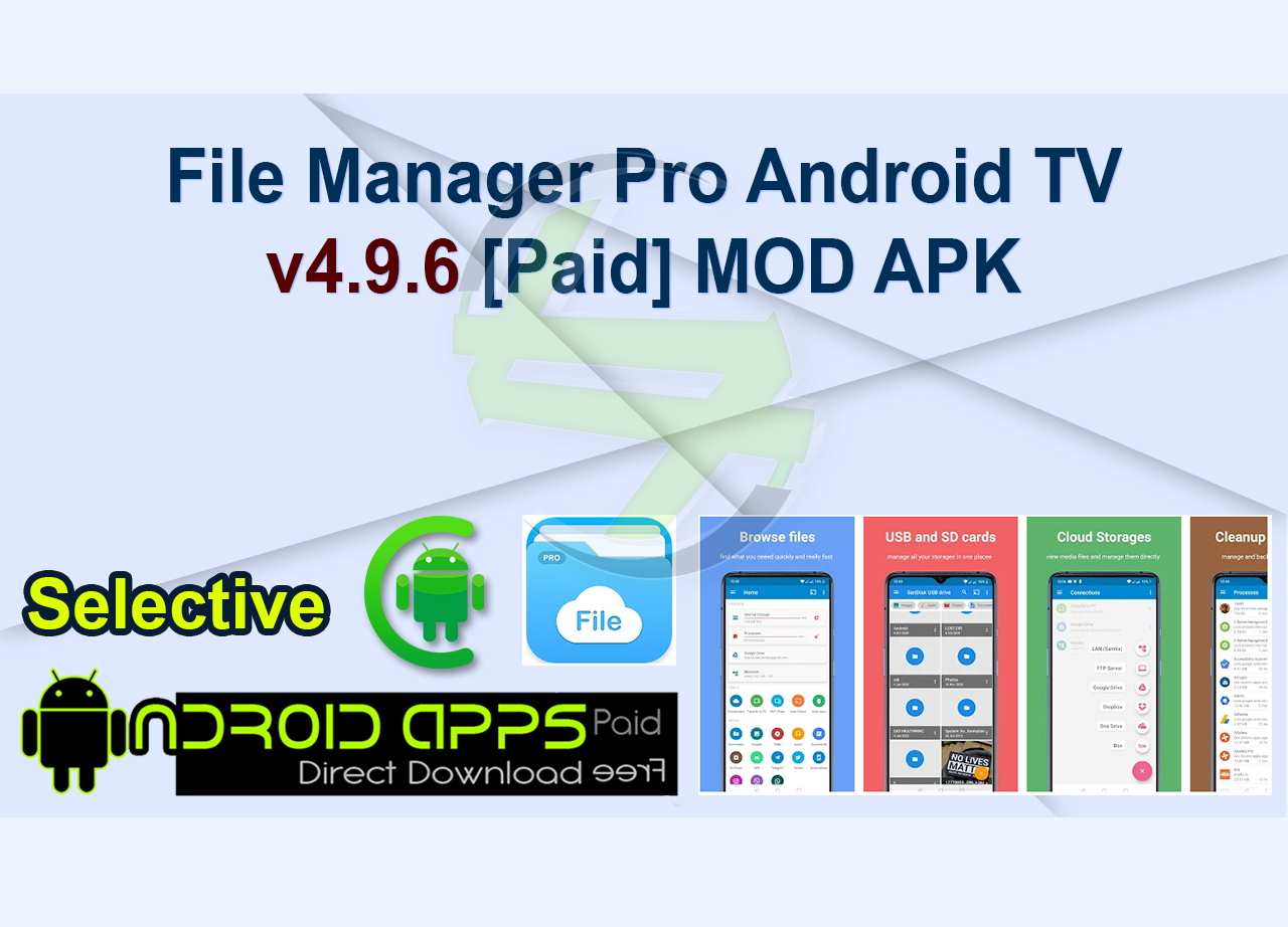 File Manager Pro Android TV v4.9.6 [Paid] MOD APK