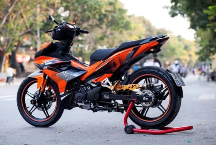 modifikasi stiker jupiter mx 135 warna orange