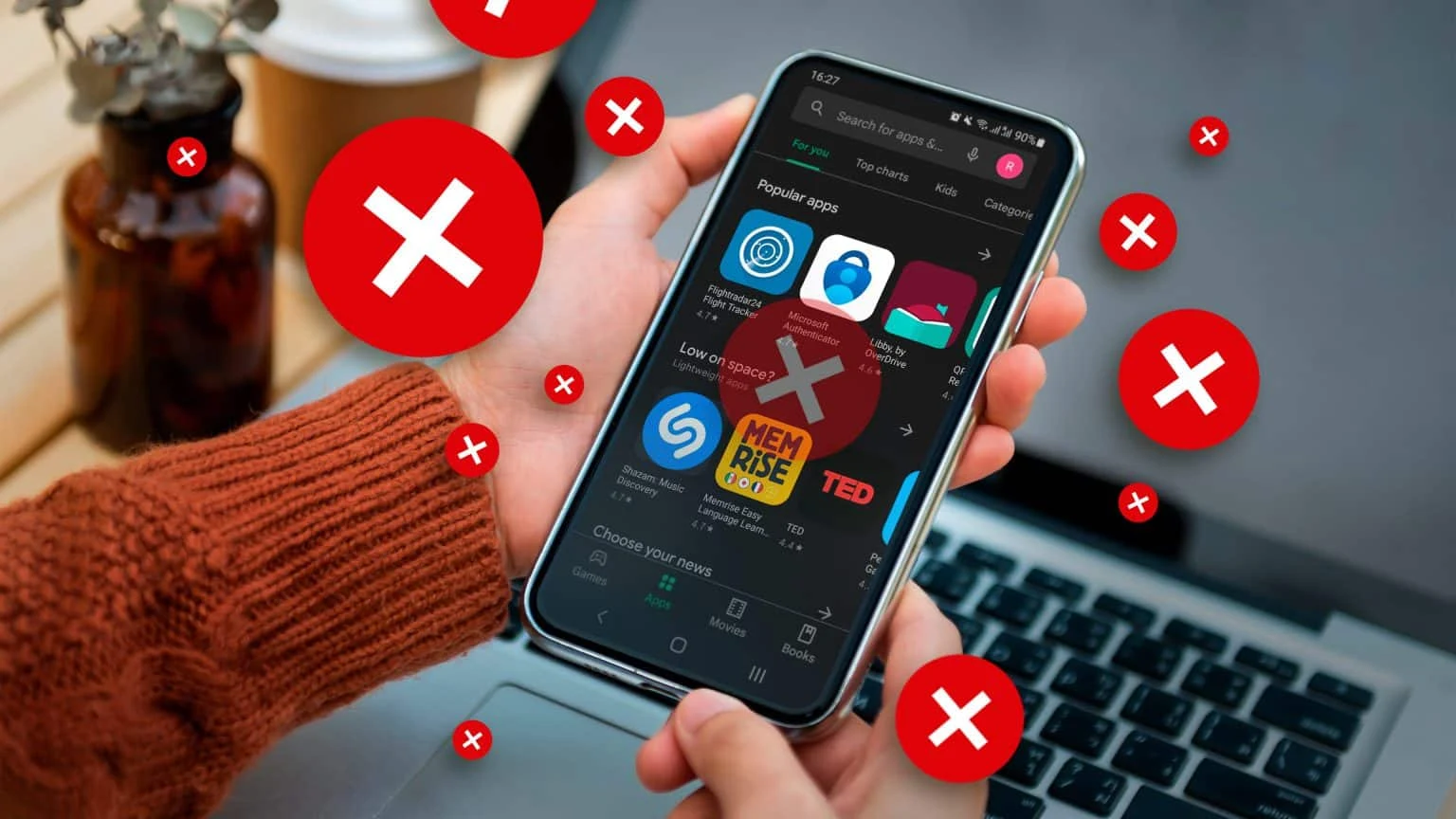 لماذا لم يتم تثبيت الانستا؟