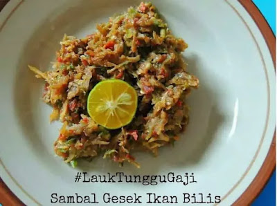 Resepi Sambal Gesek Ikan Bilis