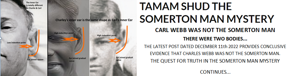 ....CARL/CHARLES WEBB WAS NOT THE SOMERTON MAN....