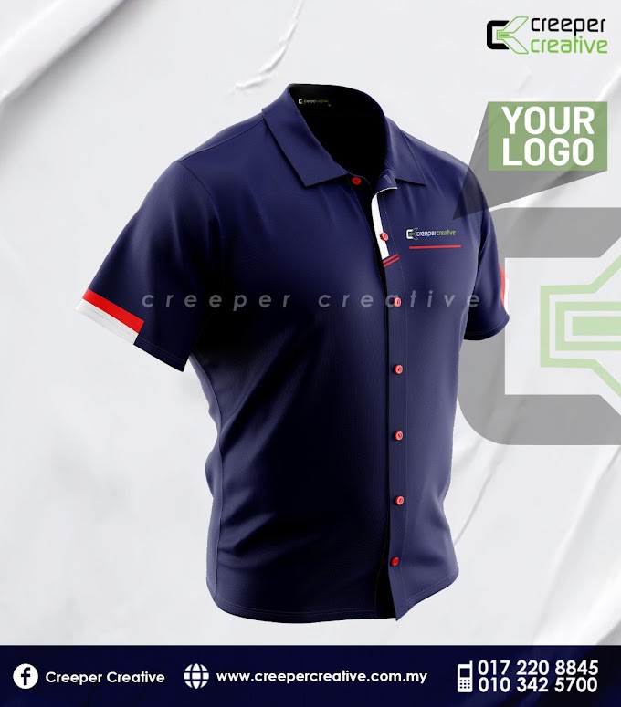 Design Baju Korporat Creeper Creative