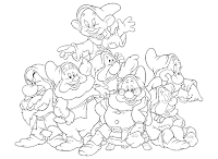 The seven dwarfs coloring pages