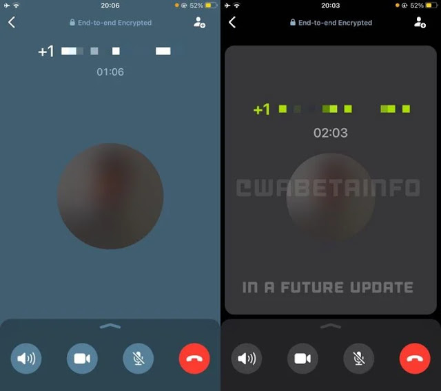 تتطلع واتساب لتقديم تصميم جديد لواجهة المكالمات الصوتية