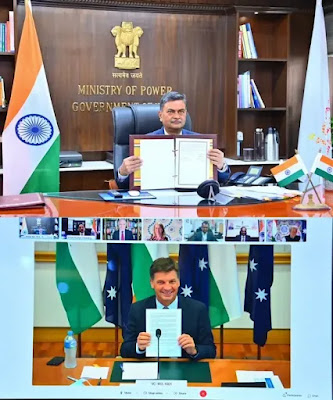 The agreement follows the meeting between Prime Minister Narendra Modi and Australian PM Scott Morrison in Washington, last year (Image courtesy: Twitter/@OfficeOfRKSingh)