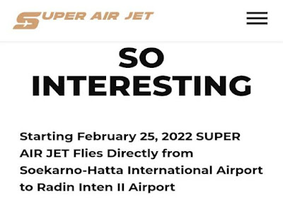 Super Jet Air Jakarta-Lampung