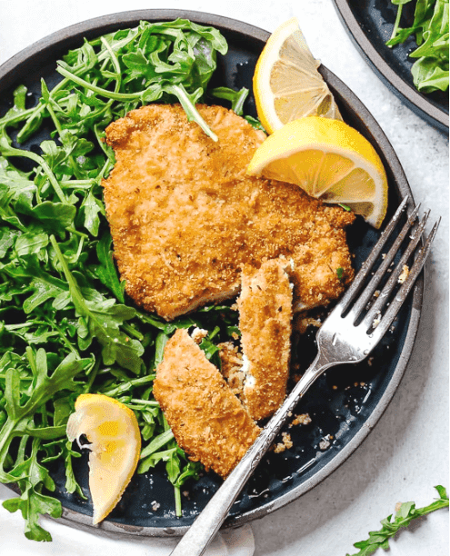 AIR FRYER CHICKEN MILANESE WITH BABY ARUGULA