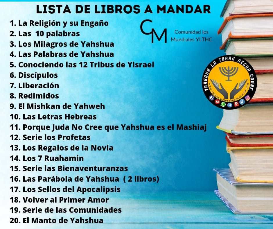 ✅ LOS LIBROS 📚 SON GRATIS   YAHWEH PAGA...