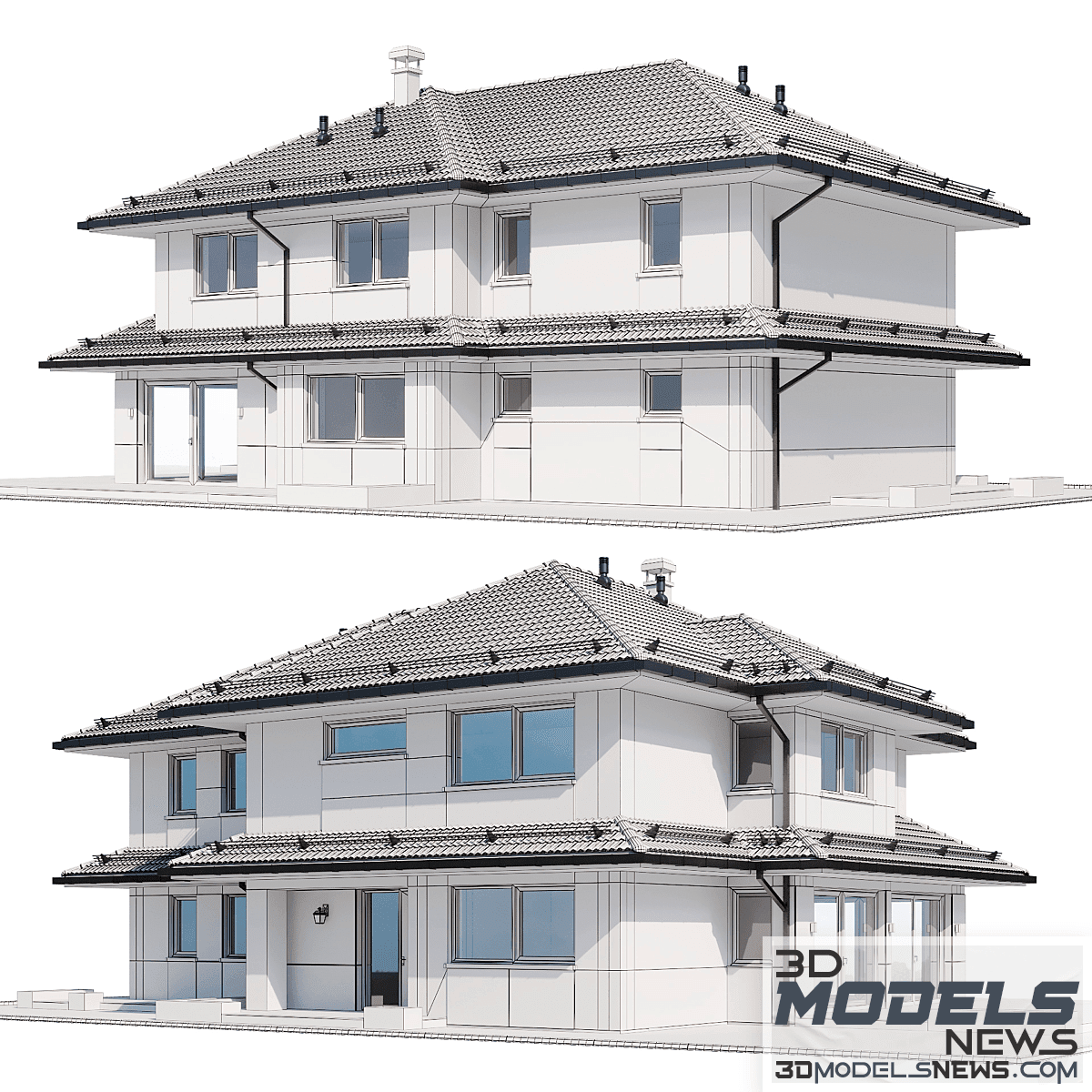 Modern house model No24 6