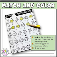 Match and color polar express worksheets