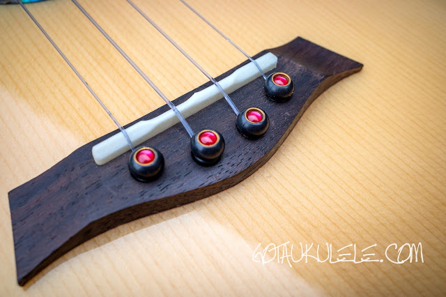 Flight Carabao Tenor Ukulele  bridge