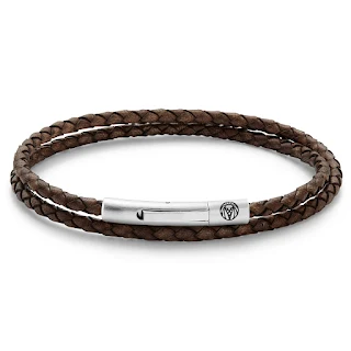 COLLINS 3 MM BROWN LEATHER WRAP AROUND BRACELET image from TrendHim