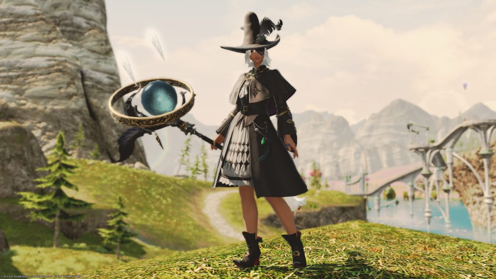 Job-specific armor of the black mage from the add-on Shadowbringers