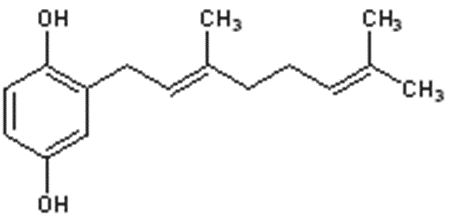 Geranylhydroquinone (Geroquinol, Geranyl-1,4 benzenediol)