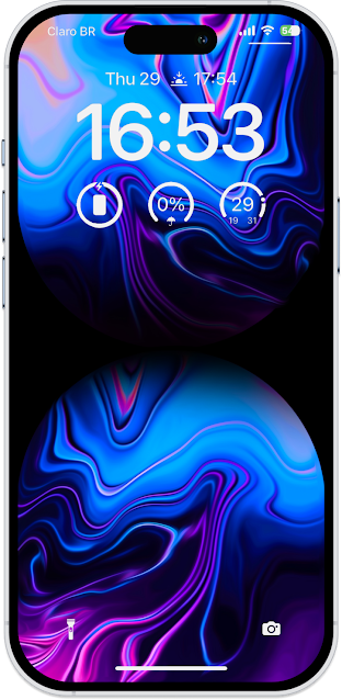 iPhone Concept Wallpaper - Dark Purple Liquid