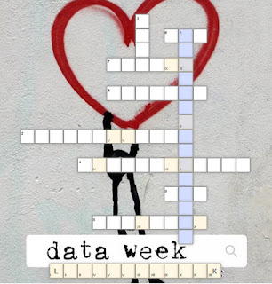 grafika przedstawiająca krzyżowkę z okazji Love Data Week 2022