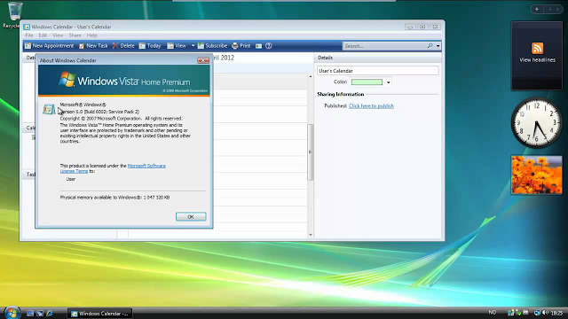 Windows Vista Home Premium SP2 Free Download