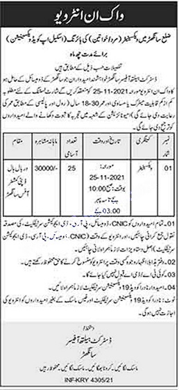 Health Department Jobs 2021 in Sindh Advertisement