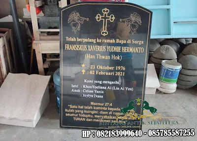 DAFTAR HARGA 20 JENIS KIJINGAN MAKAM MARMER GRANITE TERLARIS BERIKUT NISAN NYA