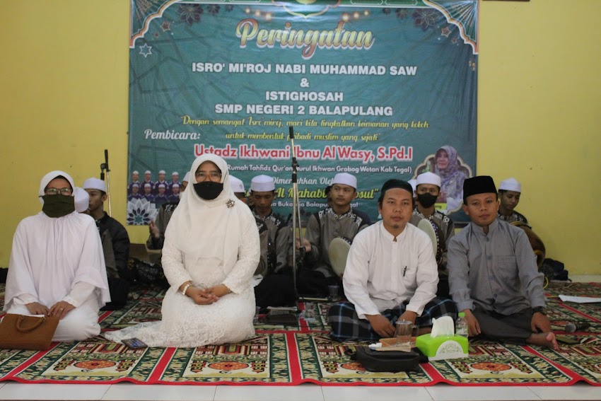 Foto - Foto dan Video  peringatan Isra Miraj di SMP N 2 Balapulang Tahun 2022