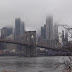 Manhattan Bridge in the fog