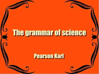 The grammar of science