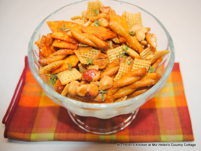Sweet & Spicy Snack Mix at Miz Helen's Country Cottage