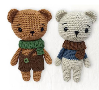 PATRON GRATIS OSO AMIGURUMI 50370 🧸