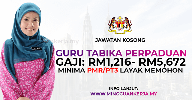 Jawatan Kosong JPNIN ~ Guru Tabika Perpaduan ~ Gaji RM1,216 - RM5,672. Khas kepada anda yang sedang mencari pekerjaan dan berminat untuk menjawat jawatan kosong terkini yang tertera pada halaman Mingguan Kerja.